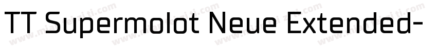TT Supermolot Neue Extended字体转换